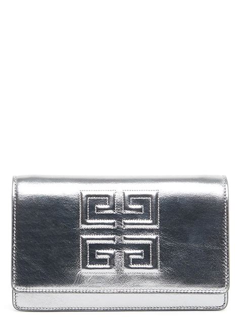 givenchy purse with silver emblem on front